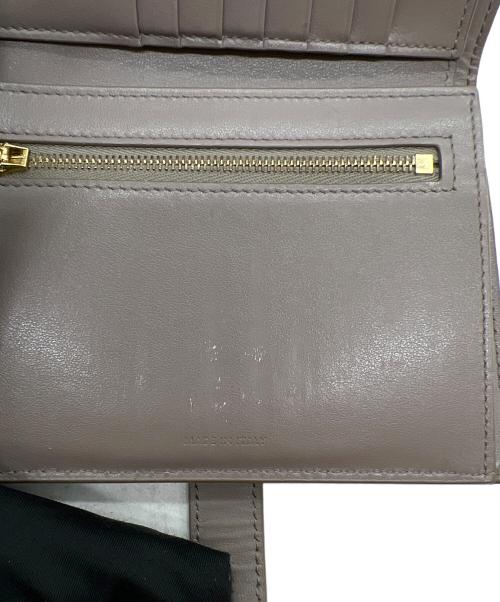 CELINE（セリーヌ）CELINE (セリーヌ) 2つ折り財布/ミディアムストラップウォレット ベージュの古着・服飾アイテム
