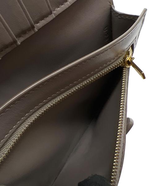 CELINE（セリーヌ）CELINE (セリーヌ) 2つ折り財布/ミディアムストラップウォレット ベージュの古着・服飾アイテム
