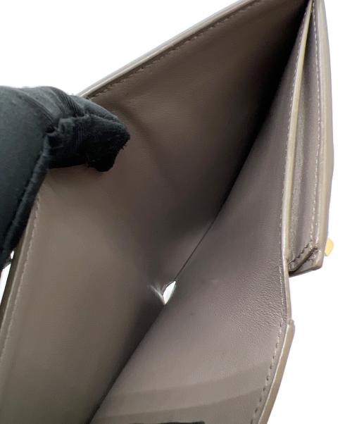 CELINE（セリーヌ）CELINE (セリーヌ) 2つ折り財布/ミディアムストラップウォレット ベージュの古着・服飾アイテム