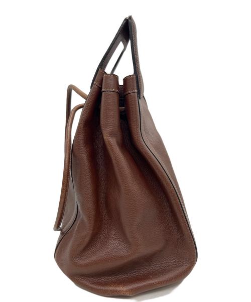 DELVAUX（デルヴォー）DELVAUX (デルヴォー) ハンドバッグ ブラウンの古着・服飾アイテム