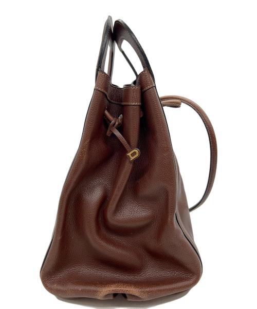 DELVAUX（デルヴォー）DELVAUX (デルヴォー) ハンドバッグ ブラウンの古着・服飾アイテム