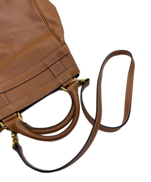 DELVAUX（デルヴォー）DELVAUX (デルヴォー) 2WAYバッグ ブラウンの古着・服飾アイテム