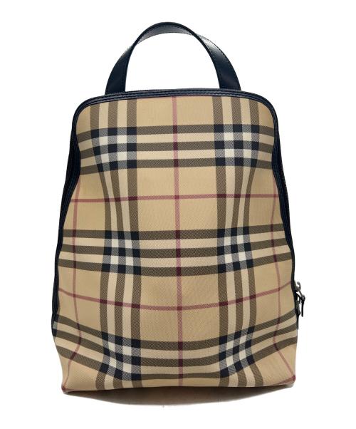 BURBERRY（バーバリー）BURBERRY (バーバリー) リュック ベージュ×ブラックの古着・服飾アイテム