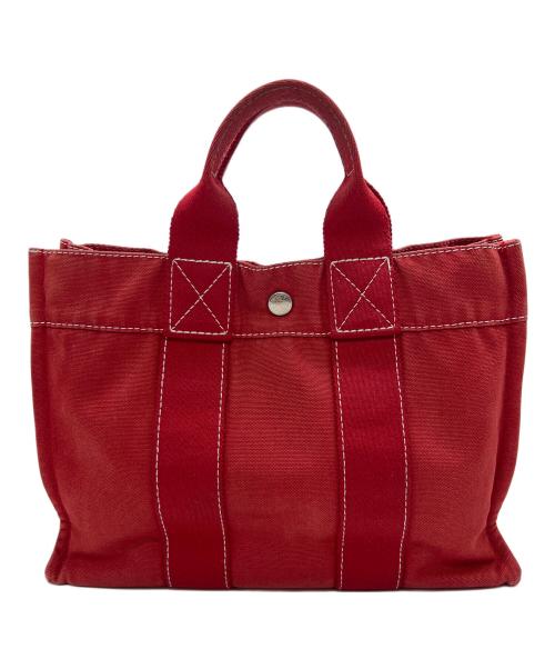 HERMES（エルメス）HERMES (エルメス) ハンドバッグ レッドの古着・服飾アイテム