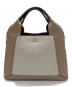 FURLA (フルラ) ハンドバッグ カーキ×アイボリー：8000円