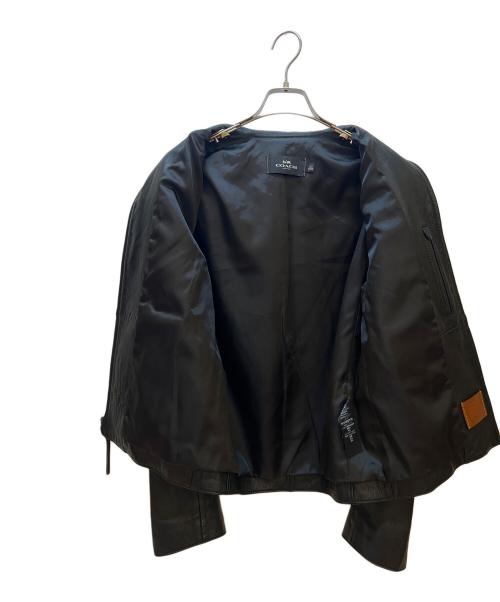COACH（コーチ）COACH (コーチ) レザージャケット ブラック サイズ:Sの古着・服飾アイテム