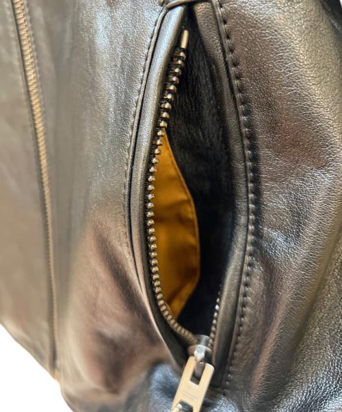 COACH（コーチ）COACH (コーチ) レザージャケット ブラック サイズ:Sの古着・服飾アイテム