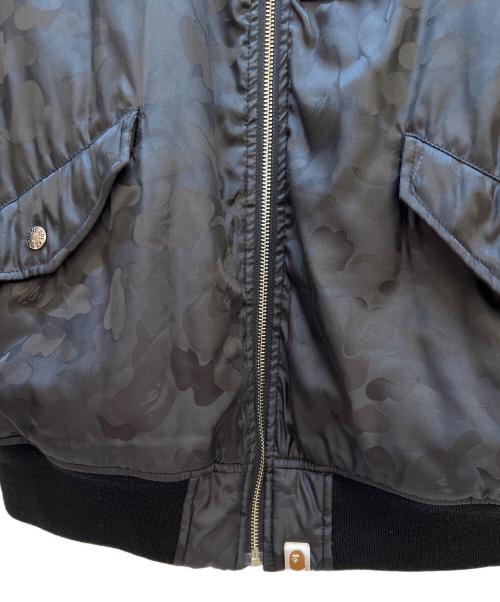 A BATHING APE（アベイシングエイプ）A BATHING APE (アベイシングエイプ) MA-1ジャケット ブラック サイズ:Lの古着・服飾アイテム