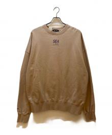 WIND AND SEA×N.HOOLYWOOD（ウィンダンシー×エヌ ハリウッド）の古着「クルーネックスウェット」｜ベージュ