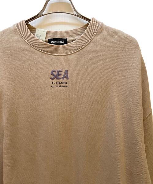 WIND AND SEA（ウィンダンシー）WIND AND SEA (ウィンダンシー) N.HOOLYWOOD (エヌ ハリウッド) クルーネックスウェット ベージュ サイズ:Lの古着・服飾アイテム