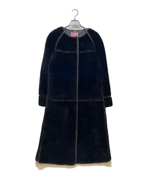 Kate Spade（ケイトスペード）Kate Spade (ケイトスペード) ボアコート ブラック サイズ:4の古着・服飾アイテム