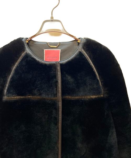 Kate Spade（ケイトスペード）Kate Spade (ケイトスペード) ボアコート ブラック サイズ:4の古着・服飾アイテム
