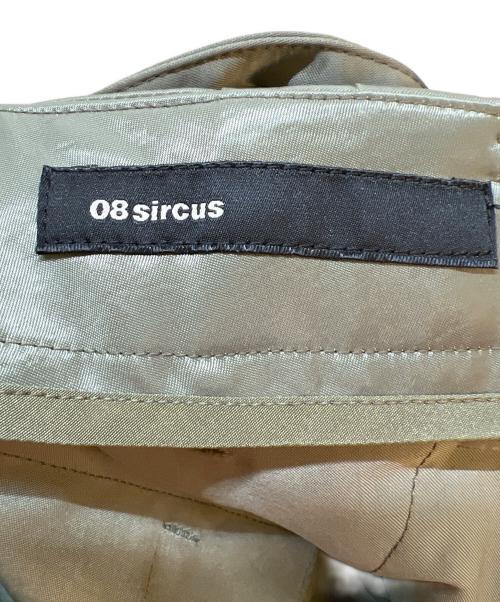 08sircus（ゼロエイトサーカス）08sircus (ゼロエイトサーカス) Satin belted cargo pants カーキ サイズ:1の古着・服飾アイテム