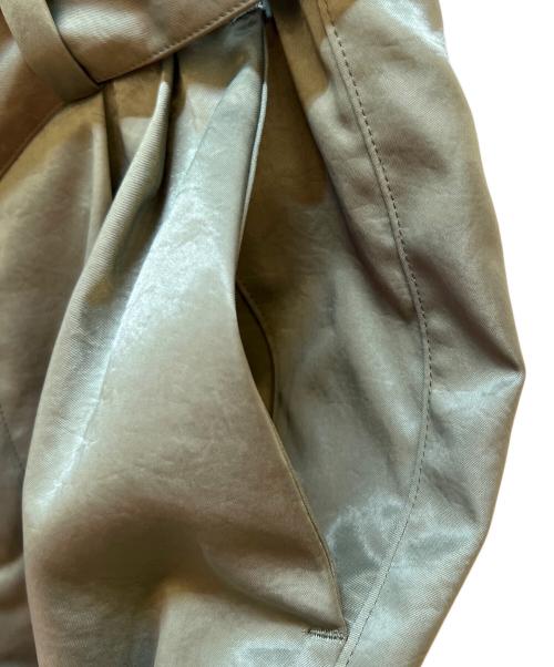 08sircus（ゼロエイトサーカス）08sircus (ゼロエイトサーカス) Satin belted cargo pants カーキ サイズ:1の古着・服飾アイテム
