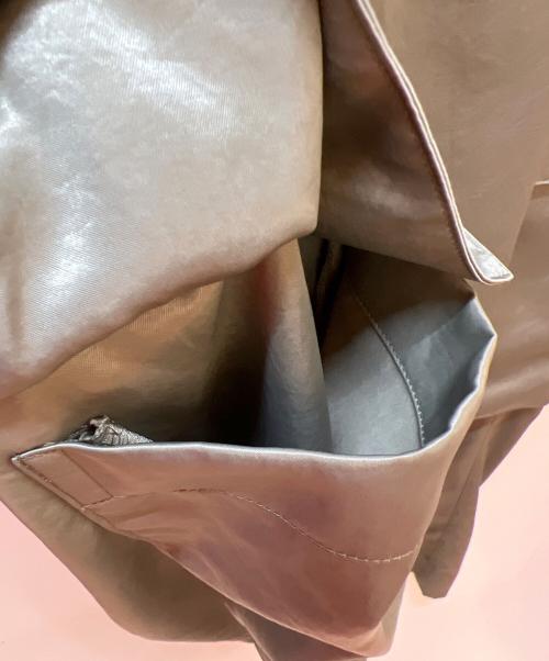 08sircus（ゼロエイトサーカス）08sircus (ゼロエイトサーカス) Satin belted cargo pants カーキ サイズ:1の古着・服飾アイテム