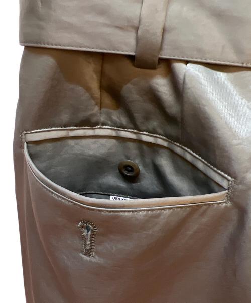 08sircus（ゼロエイトサーカス）08sircus (ゼロエイトサーカス) Satin belted cargo pants カーキ サイズ:1の古着・服飾アイテム