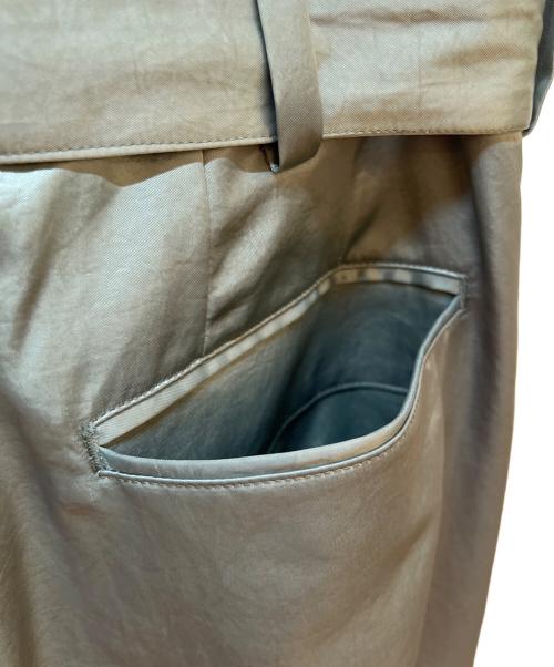 08sircus（ゼロエイトサーカス）08sircus (ゼロエイトサーカス) Satin belted cargo pants カーキ サイズ:1の古着・服飾アイテム