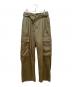 08sircus（ゼロエイトサーカス）の古着「Satin belted cargo pants」｜カーキ