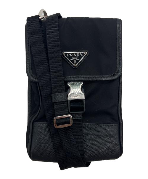 PRADA（プラダ）PRADA (プラダ) ショルダーポーチ ブラックの古着・服飾アイテム