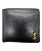 Saint Laurent Parisサンローランパリ）の古着「2つ折り財布」｜ブラック