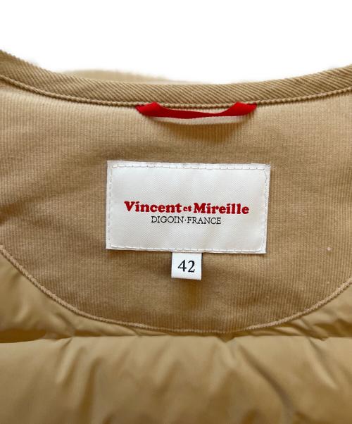 VINCENT ET MIREILLE（ヴァンソンエミレイユ）VINCENT ET MIREILLE (ヴァンソンエミレイユ) ダウンベスト ベージュ サイズ:Lの古着・服飾アイテム