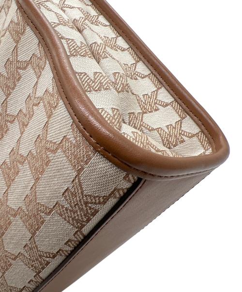 MICHAEL KORS（マイケルコース）MICHAEL KORS (マイケルコース) 2WAYバッグ ベージュ×ブラウンの古着・服飾アイテム