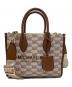 MICHAEL KORS（マイケルコース）の古着「2WAYバッグ」｜ベージュ×ブラウン
