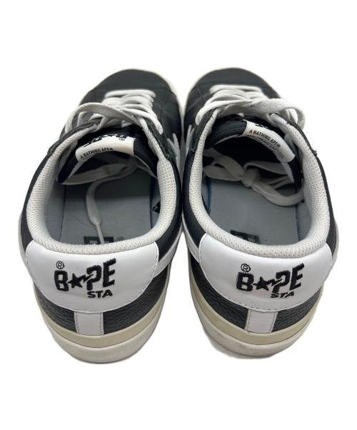 A BATHING APE（アベイシングエイプ）A BATHING APE (アベイシングエイプ) ローカットスニーカー ブラック×ホワイト サイズ:29の古着・服飾アイテム