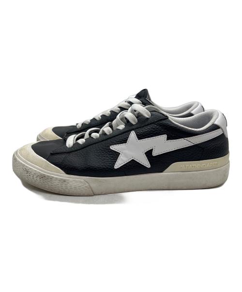 A BATHING APE（アベイシングエイプ）A BATHING APE (アベイシングエイプ) ローカットスニーカー ブラック×ホワイト サイズ:29の古着・服飾アイテム