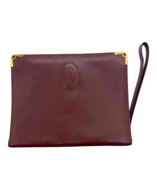 Cartier（カルティエ）Cartier (カルティエ) セカンドバッグ/マストライン ワインレッドの古着・服飾アイテム