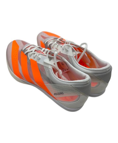 adidas（アディダス）adidas (アディダス) アディゼロ フィネス（短距離） ホワイト×オレンジ サイズ:27cmの古着・服飾アイテム