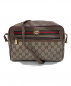 GUCCIグッチ）の古着「ショルダーバッグ」｜ベージュ×ブラウン