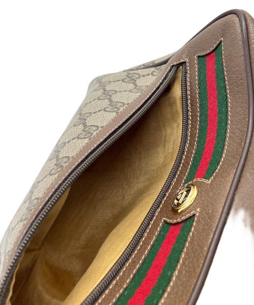 GUCCI（グッチ）GUCCI (グッチ) ショルダーバッグ ベージュ×ブラウンの古着・服飾アイテム