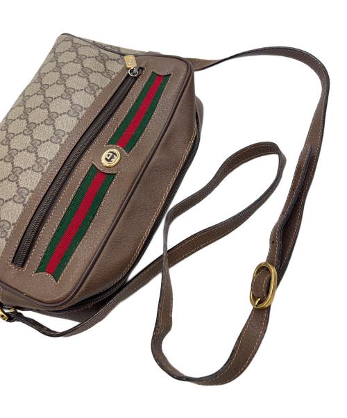GUCCI（グッチ）GUCCI (グッチ) ショルダーバッグ ベージュ×ブラウンの古着・服飾アイテム