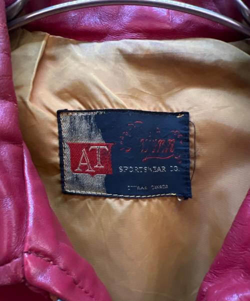 古着（フルギ）古着 (フルギ) レザージャケット レッド サイズ:不明の古着・服飾アイテム