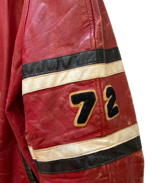 古着（フルギ）古着 (フルギ) レザージャケット レッド サイズ:不明の古着・服飾アイテム