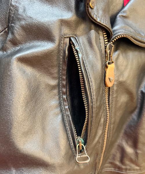ARMANI JEANS（アルマーニジーンズ）ARMANI JEANS (アルマーニジーンズ) ライダースジャケット ブラック サイズ:34の古着・服飾アイテム