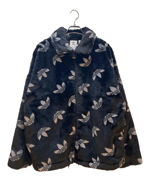 adidas Originals（アディダスオリジナル）adidas Originals (アディダスオリジナル) モノグラムファージャケット ブラック サイズ:Lの古着・服飾アイテム