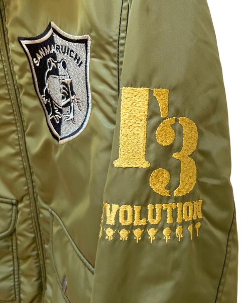 参丸一（サンマルイチ）参丸一 (サンマルイチ) フライトジャケット グリーン サイズ:Mの古着・服飾アイテム