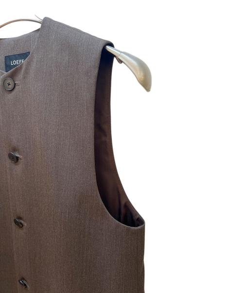 LOEFF（ロエフ）LOEFF (ロエフ) ジレ ブラウン サイズ:1の古着・服飾アイテム