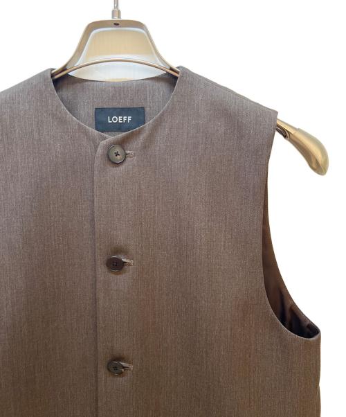 LOEFF（ロエフ）LOEFF (ロエフ) ジレ ブラウン サイズ:1の古着・服飾アイテム
