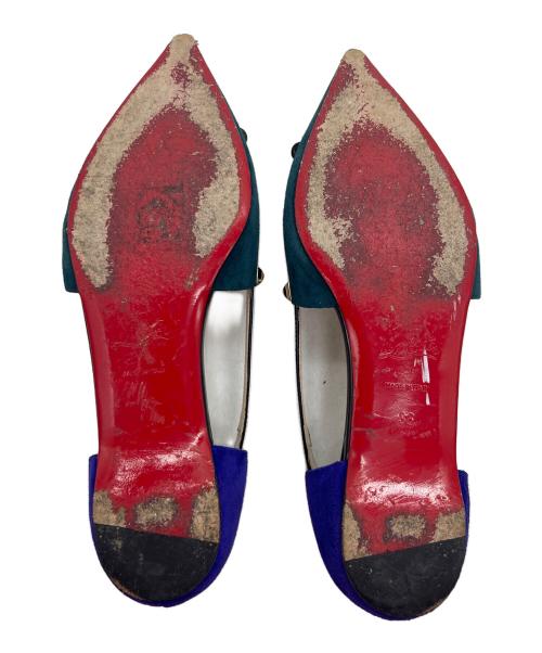 Christian Louboutin（クリスチャン・ルブタン）Christian Louboutin (クリスチャン・ルブタン) サンダル ネイビー サイズ:36の古着・服飾アイテム