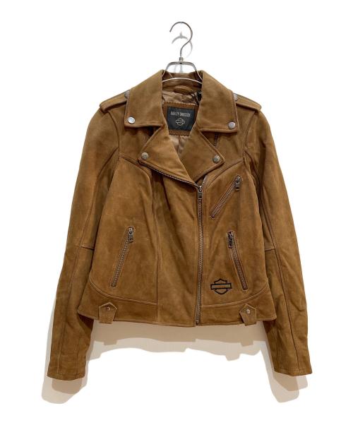 HARLEY-DAVIDSON（ハーレーダビッドソン）HARLEY-DAVIDSON (ハーレーダビッドソン) ライダースジャケット ブラウン サイズ:S 未使用品の古着・服飾アイテム