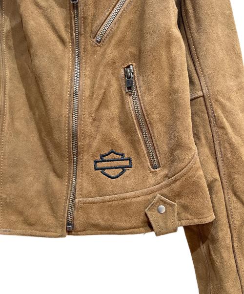 HARLEY-DAVIDSON（ハーレーダビッドソン）HARLEY-DAVIDSON (ハーレーダビッドソン) ライダースジャケット ブラウン サイズ:S 未使用品の古着・服飾アイテム