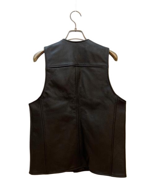 HARLEY-DAVIDSON（ハーレーダビッドソン）HARLEY-DAVIDSON (ハーレーダビッドソン) レザーベスト ブラック サイズ:Sの古着・服飾アイテム