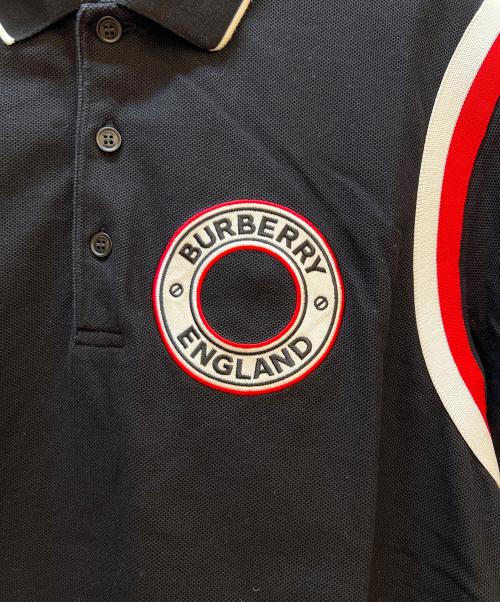 BURBERRY（バーバリー）BURBERRY (バーバリー) ポロシャツ ブラック サイズ:Mの古着・服飾アイテム
