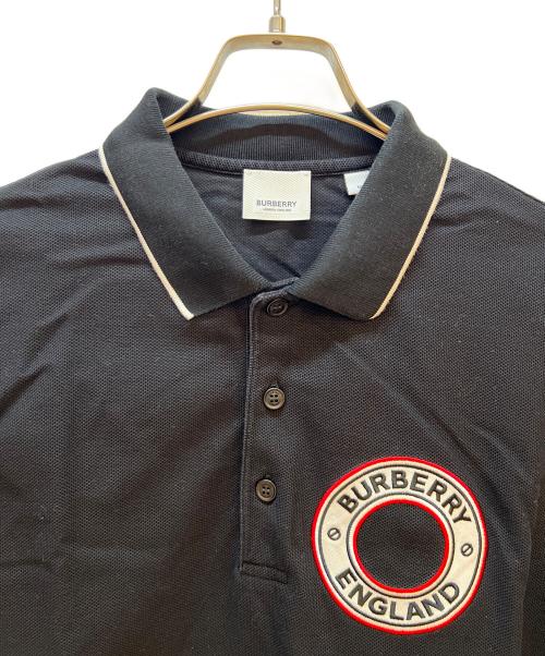 BURBERRY（バーバリー）BURBERRY (バーバリー) ポロシャツ ブラック サイズ:Mの古着・服飾アイテム