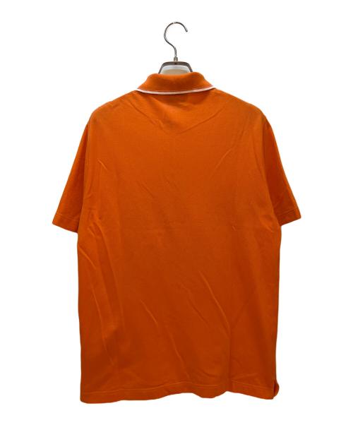 HERMES（エルメス）HERMES (エルメス) ポロシャツ オレンジ サイズ:Mの古着・服飾アイテム