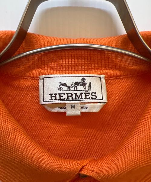 HERMES（エルメス）HERMES (エルメス) ポロシャツ オレンジ サイズ:Mの古着・服飾アイテム