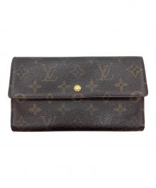 LOUIS VUITTON（ルイ ヴィトン）の古着「3つ折り財布/モノグラム」｜ブラウン
